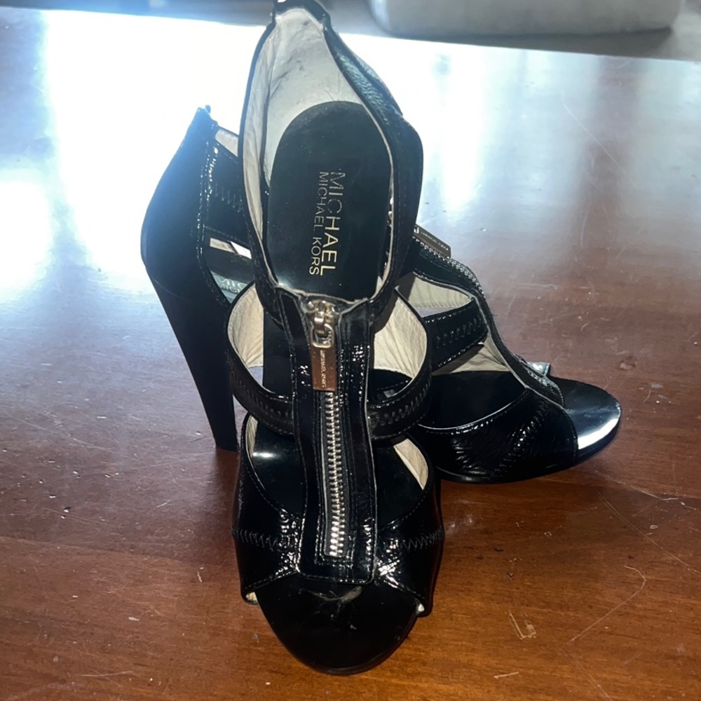 Michael Kors Glossy Black Heels